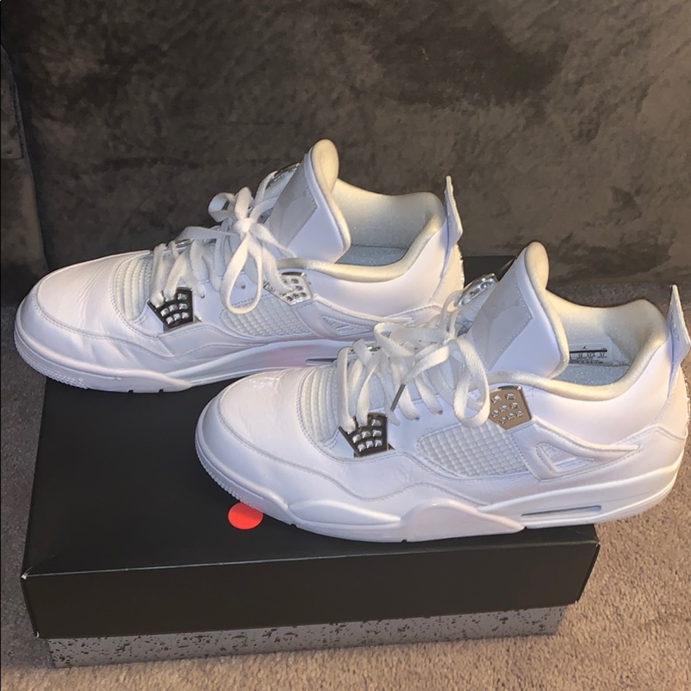 PURE MONEY WHITE RETRO 4’s 13 Best offer